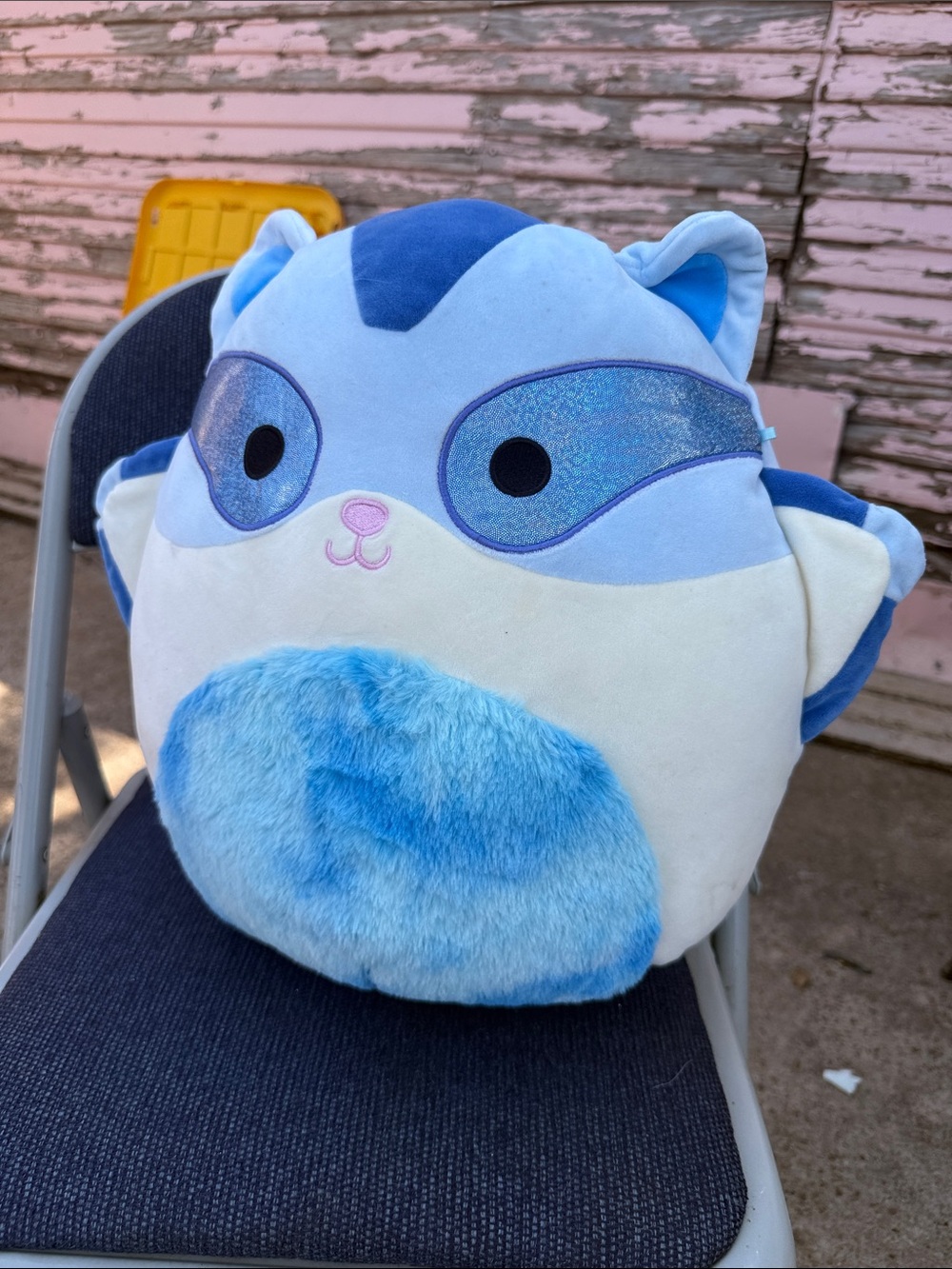 Blue Plush Character Pillow